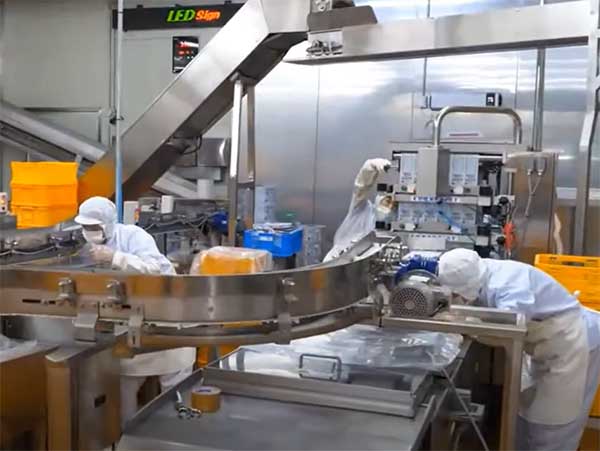Làm lạnh nước - Nhà máy chế biến chả cá Surimi Hàn Quốc